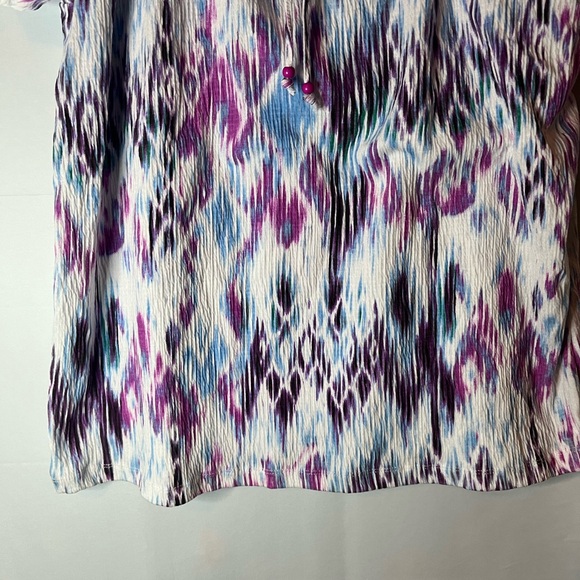 Basic Editions Multicolor Patterned Blouse - Picture 3 of 5